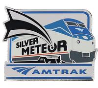 Amtrak Silver Meteor Collector Edition - Spilla smaltata, 3,2 cm | Spilla smaltata Premium Collector Edition che celebra le iconiche ferrovie nordamericane e le rotte dei treni passeggeri.