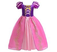 Amtum Zichangfa01 150 - Costume da principessa, a maniche corte, con accessori, per feste in maschera, compleanno, Halloween, Giornata mondiale del libro