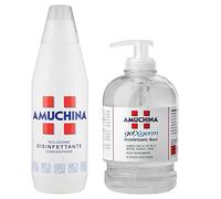 AMUCHINA SET SOLUZIONE DISINFETTANTE CONCENTRATA 1LT più GEL XGERM DISINFETTANTE MANI 500ML