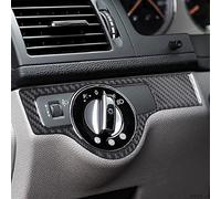 amucna Auto Faro Pulsante Copertura Fendinebbia Interruttore Adesivo Fibra Carbonio per Mercedes Classe C W204 2007 2008 2009 2010 2011
