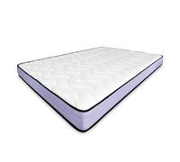 amuéblate online 80 x 190 cm, Materasso viscoelastico Viola Reversibile, fermezza e Comfort ottimali-antiacaro, Antibatterico e ipoallergenico, Memory Foam Poliuretano espanso, Bianco