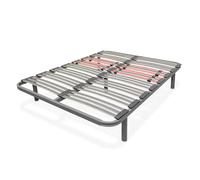 amuéblate online - Rete multirete extra resistente con regolatori lombari 135 x 190 con 5 gambe da 25 cm incluse