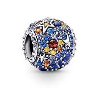 Amuefer Mercurio Charm Compatibili Bracciale Collana, Argento Sterling Oceano Ciondolo Natale Gioielli Regali per le Donne Ragazza Moglie Bambini Amici