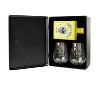 AMUERTE METAL BOX - Gin 70 cl + 2 bicchieri trasparenti (AMUERTE YELLOW)