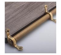AMUFJJ aste per Moquette Barre Porta Tappeti per Gradini, Aste per Scale in Ottone, per con Accessori, Staffa(14 Pack,50in (127cm))