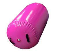 AMUFJJ Barile da Ginnastica Cilindro per Allenamento con Salto Mortale All'Indietro Impermeabile, Rulli per Ginnastica Portatili, Rulli per Allenamento(Pink,Dia 76cm (30in))