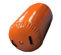 AMUFJJ Barile da Ginnastica Cilindro per Allenamento con Salto Mortale All'Indietro Impermeabile, Rulli per Ginnastica Portatili, Rulli per Allenamento(Orange,Dia 70cm (27 3/5in))