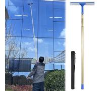 AMUFJJ Lavavetri Tergivetri Puliscivetri Kit Tergivetro per La Pulizia di Vetri Esterni con Asta Extra Lunga, Set di Strumenti Telescopici per Il Lavaggio dei Vetri per Grattacieli(10M (32' 9inch))