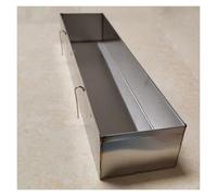 AMUFJJ mangiatoio per Bestiame Mangiatoia per Bestiame in Acciaio Inossidabile, Mangiatoia Riutilizzabile, Contenitore per Polli/Anatre/Pecore, Mangiatoia per Fieno E Secchio(L 60cm (23 3/5in))