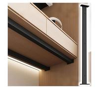 AMUFJJ staffe mensole Staffe di Supporto per Controsoffitto in Ferro Resistente, Supporto per Mensola Extra Lungo, Fissaggio A Barra A Parete(6 Pack,155cm/5.1ft)