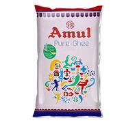 Amul Sacchetto di burro chiarificato puro, 1 litro (905 grammi) -2 confezioni - Amur Pure Ghee Pouch, 1 litro (905 grammi) 2 Pack - India - Vegetariano - Importazione parallela
