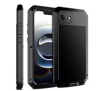 Amulent Custodia per iPhone 16e Metallo Gorilla Cover Nero Heavy Duty Ad Alto Impatto Antiurto Resistente Armatura Protettiva Defender Confortevole e Durevole Copertura Del Telefono Mobile Per iPhone