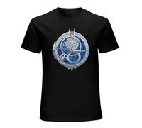 Amulet of Daylight T-Shirt Men Adventure Movie T Shirt Trollhunter Tshirt Cotton 3D Anime Top Tee Streetwear Men Black XL
