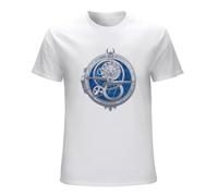 Amulet of Daylight T-Shirt Men Adventure Movie T Shirt Trollhunter Tshirt Cotton 3D Anime Top Tee Streetwear Harajuku White L