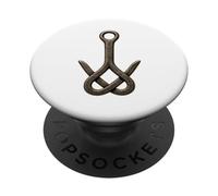 Amuleto a forma di croce stile rustico, talismano protettivo norreno PopSockets PopGrip Adesivo