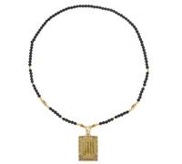 Amuleto Buddista Portatile Cinque Scritture, Vetro e Lega | Decorazione Sacra per Pratica Buddhista, Stile Elegante, Regalo per Meditazione, per Credenti