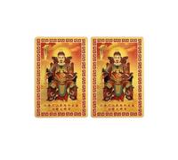 Amuleto Cinese Feng Shui Tai Sui 2026 Generale Wen Zhe Preghiera Gold Taoismo Emorcismo Fortuna
