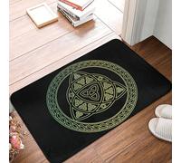 Amuleto Del Nodo Della Trinità Dei Vichinghi, Infinito Mistico Dei Celti Zerbino Di Benvenuto Antisporco Tappeto Ingresso Casa Tappeti D'Ingresso Per Interno Terrazzo Soggiorno 40X60 Cm