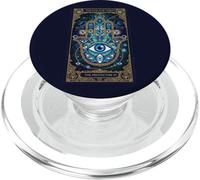 Amuleto di protezione dagli occhi malvagi Hamsa mano Tarocchi Celeste Yoga PopSockets PopGrip per MagSafe