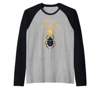 Amuleto mistico dell'antico simbolo dello scarabeo degli insetti dell'Egitto Maglia con Maniche Raglan