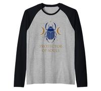 Amuleto mistico dell'antico simbolo dello scarabeo degli insetti dell'Egitto Maglia con Maniche Raglan