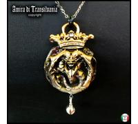amuleto talismano drago dragone pendente magia rituale gioiello argento oro rame