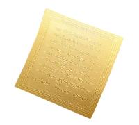 Amuleto thailandese in oro, amuleto thailandese con Buddha sacro, biglietto d'oro - portafortuna con rune scritturali, collana da collezione, decorazione religiosa per la salute e la , Refer