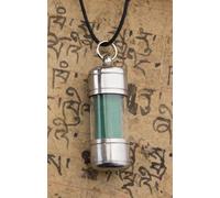 Amuleto Tibetano Pendente Rotolo Mantra Preghiera Buddista Sutra Del Loto 06B