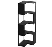AMULONG Libreria Angolare, Studio Scaffale Angolare In Piedi A 4 Livelli, Decorativo Per Libreria Con Supporto Per Soggiorno Mobile Espositore per Piante