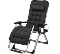 AMULONG Sedia Sdraio Pieghevole da Esterno, Lettino Da Esterno Sedia A Sdraio Reclinabile Giardino Sedile Pieghevole Per Patio Campeggio Long Beach Garden Arredo Esterno(B+Cushion)
