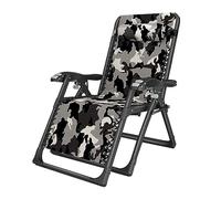 AMULONG Sedia Sdraio Pieghevole da Esterno, Pieghevole Portatile Reclinabile Sedia Rullo Massaggio Bracciolo Camouflage Superficie Seduta Schienale E Poggiatesta A Sdraio Arredo Esterno(B)