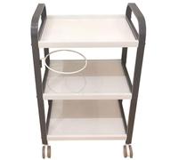 AMULONG Serving Trolley Carrello Cucina Carrelli Mobili A 3 Livelli, Portaoggetti Da Cucina, A Mano Con Ruote, Carrello Per Salone Di Bellezza E Parrucchieri Dipensa o Bar(B)
