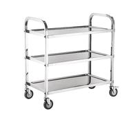 AMULONG Serving Trolley Carrello Cucina Carrello A 3 Ripiani Per Servizi Di Catering Scaffale Per La Casa Per Scaffali Da Cucina Dipensa o Bar
