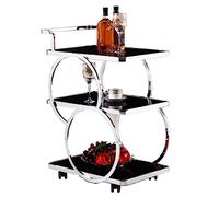 AMULONG Serving Trolley Carrello Cucina Carrello In Stile Europeo A 3 Livelli Per Bevande E Cibo Da Tè Per Camera Letto Pranzo Per La Casa Dipensa o Bar(B)