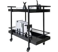 AMULONG Serving Trolley Carrello Cucina Carrello Per Alimenti Mobile In Stile Europeo A 2 Livelli Scaffale Per Cucina Domestica Per Tè Per Bevande Per Frutta Dipensa o Bar
