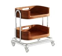 AMULONG Serving Trolley Carrello Cucina Carrello Portaoggetti Con Ruote, Organizer For Ufficio E Cucina Dipensa o Bar(47cm)
