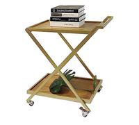 AMULONG Serving Trolley Carrello Cucina Carrello Portaoggetti Da Cucina In Metallo Con A 2 Livelli Ruote Carrozza Pranzo Carrelli Per Bevande E Tè Per Snack Dipensa o Bar