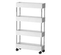 AMULONG Serving Trolley Carrello Cucina Carrello Portaoggetti Per Materiali Più Spessi A 4 Livelli Dipensa o Bar