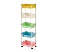 AMULONG Serving Trolley Carrello Cucina Contenitori Portaoggetti Con Ruote For Cucina E Soggiorno, Organizer For Libri For Sala Giochi Dipensa o Bar(110CM)