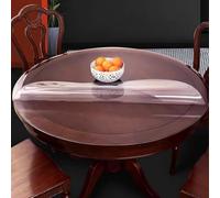 Amunpitic Copritavolo Rotondo Trasparente in PVC, tovaglia plastificata, Facile da Pulire, Protezione Anti Macchie e AntiGraffio, Adatta a Tutti i tavoli (1mm Round 175cm/68.9in)