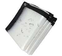 Amunpitic Telone Trasparente Impermeabile con Occhielli 3x5m, Antipolvere Esterni Resistente Teloni, PVC Telo Trasparente, per Serre, Tenda Esterna