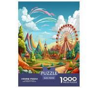 Amusement Parks Jigsaw Puzzle Impossibili 1000Pcs Decorazione Per La Casa. Giochi Rilassamento E Intelligence Per Adulti E Bambini Da 12 Anni 70x50cm/1000pcs