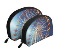 Amusement Ride - Trousse portatile per cosmetici, organizer da viaggio con cerniera e scomparti interni, Giro di divertimento, Taglia unica