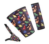 AMUSEPROFI Imbottiture per cinture per bambini e neonati, protezione tracolla per bambini, migliorare il comfort, sia gli adulti che i bambini lo adorano, protezione per la cintura con dinosauro