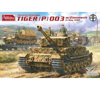 Amusing Hobby 1/35 Panzerbefehlswagen Tigre (P) 003 W/Zimmerit IN Maggio 1944