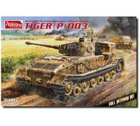Amusing Hobby 35A051 Carro armato VI Tiger (P) 003 con camerite e arredamento interno completo, scala 1:35, modellino in plastica