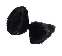 AMUSLESUR 2 Pezzi Fermagli per Chioma Orecchie di Gatto Nero in Materiale Composito, Leggeri e Facili da Indossare, per Costume e Festa Bambine