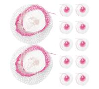 AMUSLESUR 30 Pezzi Mantello per Lanterna da Campeggio Rosa in Cotone | Ricambio Leggero, Installazione Semplice, Uso Esterno e Attività All'aperto, Compatibile Lanterne a Cotone
