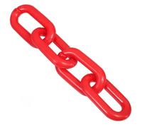 AMUSLESUR 4 Pezzi Anelli di Collegamento in Plastica 10mm per Barriere di Sicurezza e Coni Stradali, Accessori Leggeri per Collegamento Catene di Sicurezza in Aree di Traffico e Parcheggio