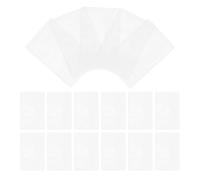 AMUSLESUR 50 Pezzi Bustine Protettive per Carte in Pvc Impermeabili e Antipolvere, Custodie Traslucide per Carte di Credito e Tessere Identificative, per Ufficio e Uso Quotidiano